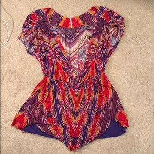 Free People Colorful Romper